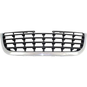 Grille Assembly For 2008-2010 Chrysler Town & Country Chrome With Black Insert