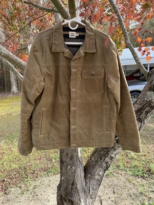 Flint and Tinder Men's Wool-Lined Waxed Trucker Jacket XL,  Field Tan - Image 1 of 4