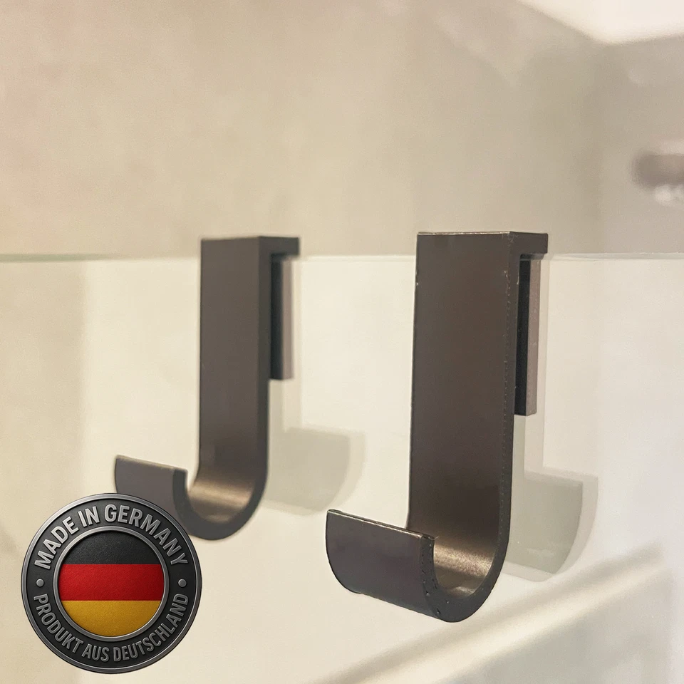 4x Handtuchhaken Dusche – Duschkabine Haken ohne Bohren Handtuchhalter Kleider - Bild 1 von 4