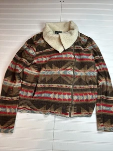 LRL Lauren Ralph Lauren Fleece Jacket Southwestern Geometric XL - Picture 1 of 7