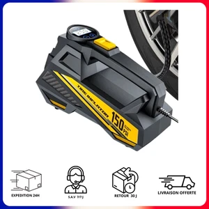 Gonfleur Portable Electrique Pneu Voiture Moto Compresseur Allume Cigare Rapide - Imagen 1 de 5