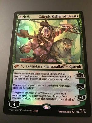MTG Secret Lair #9995 Garruk, Caller of Beasts Foil NM - Image 1 of 2