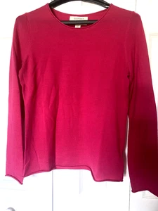 Suéter fushia 100 % lana merino Ellen Tracy para mujer (mediano) - Imagen 1 de 3