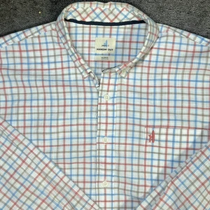 Johnnie-O Mens XL Shirt Multicolor Check Long Sleeve Button Down Hangin' Out - Picture 1 of 12