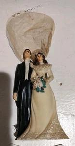 Vintage Wedding Cake Topper 90s Wilton - Picture 1 of 7