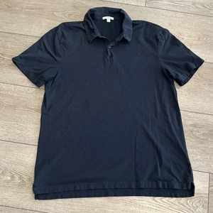 James Perse Los Angeles Poloshirt Herren Gr. 3 Blau Einfarbig Baumwolle Kurzarm - Bild 1 von 6
