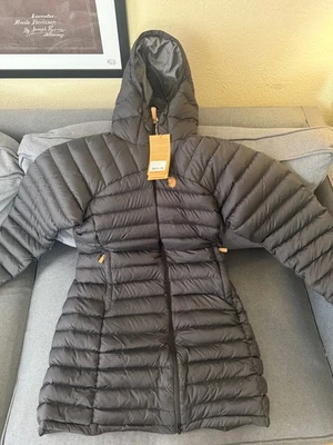NUEVO Abrigo Parka Fjallraven Mujer Copo de Nieve Plumón, Negro, Mediano Foto 1 de 4
