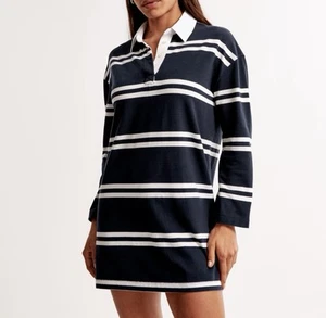Minivestido esencial de rugby de manga larga para mujer Abercrombie & Fitch | Talla ST - Imagen 1 de 9