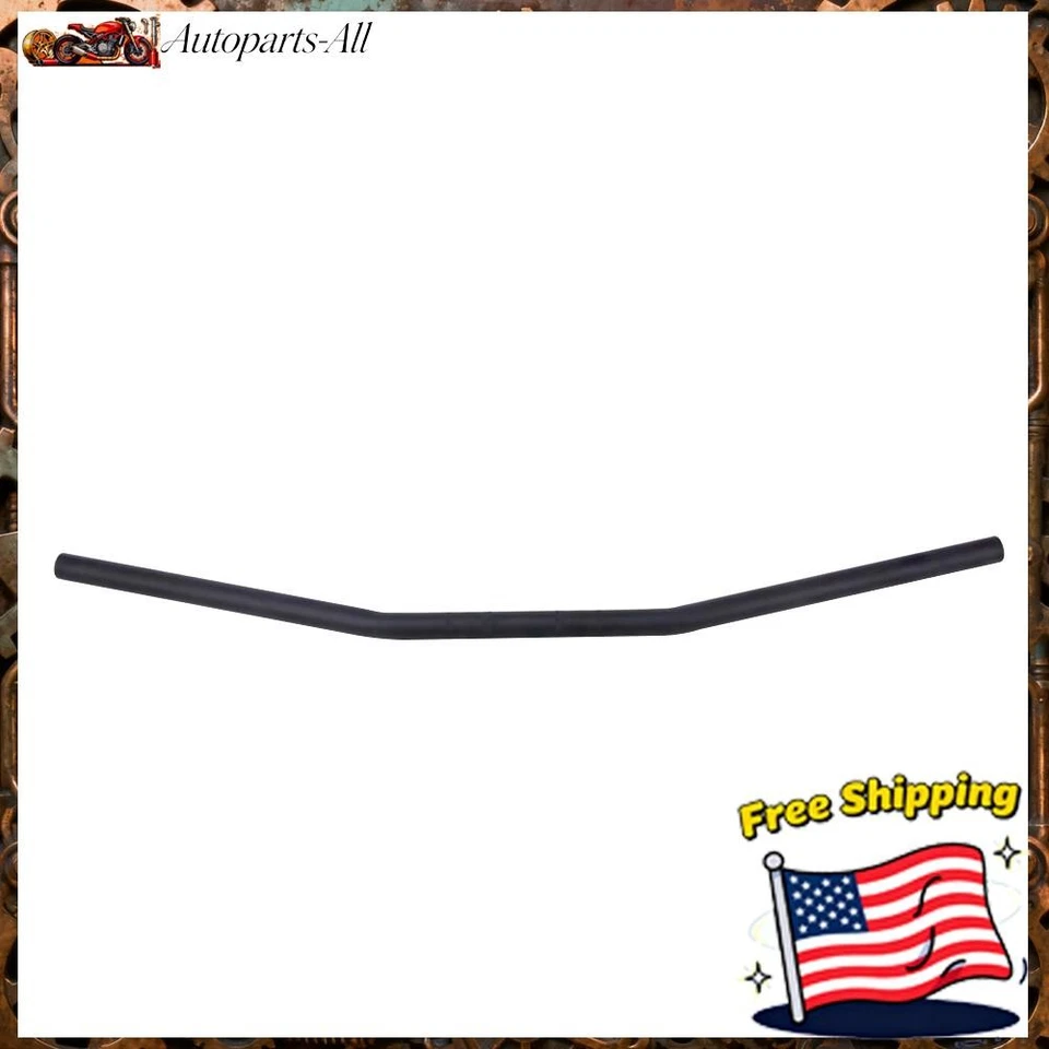 Manillar de motocicleta 7/8" 22 mm barra recta de arrastre negra para Honda Yamaha Harley Foto 1 de 4