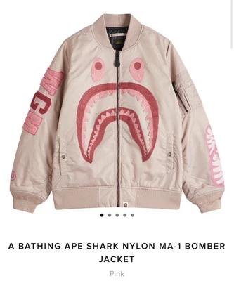 BNWT BAPE Pink Bomber Jacket - Image 1 of 3