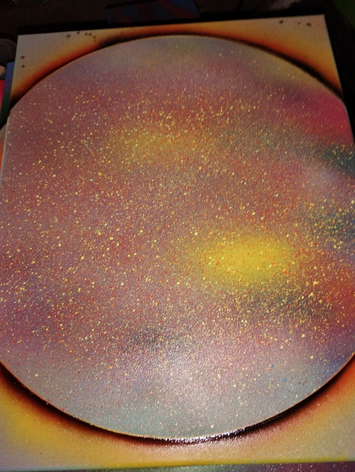 Arte en aerosol Arte urbano abstracto original por J "Chimera" Pierce 12x16 Lienzo Foto 1 de 1