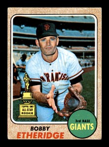 1968 Topps #126 Bobby Etheridge RC VG/VGEX X2899756