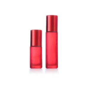 5ml 10ml Thick Matting Glass Essential Oil Perfume Roller Bottle Metal Balls - Picture 1 of 17