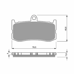2 x Pair Front Sintered Brake Pads Fit TRIUMPH 675 DAYTONA 2009 2010 2011 - Picture 1 of 3