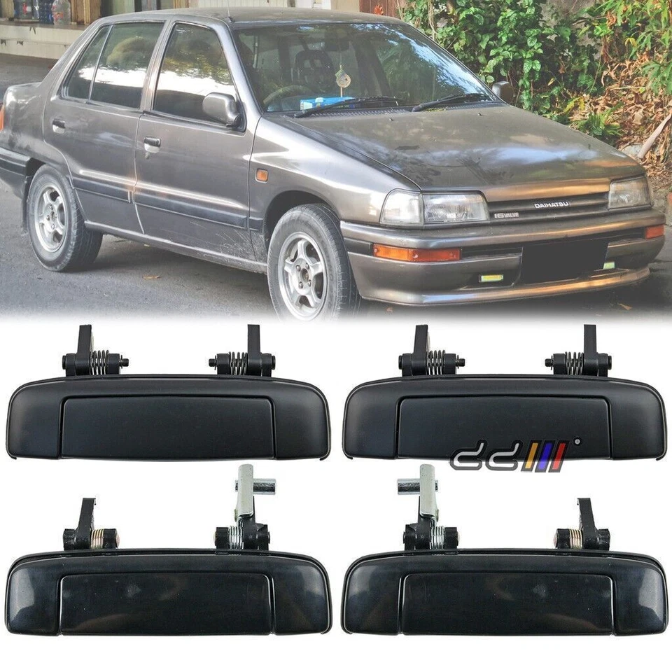 Manija exterior de puerta (negra) para Daihatsu Charade G100 101 102 112 1988-93 Foto 1 de 4