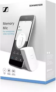 Sennheiser Memory Mic Wearable Wireless Smartphone Mic, White - Picture 1 of 3