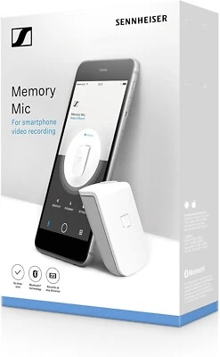 Sennheiser Memory Mic Wearable Wireless Smartphone Mic, White - Image 1 of 3