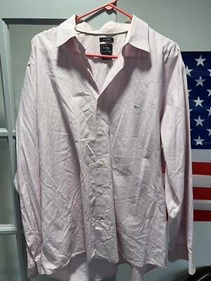 CAMISA DE VESTIR ROSA HOMBRE LACOSTE (Talla 46 4XL) Excelente Estado Ajuste Regular🔥🏁🏆 Foto 1 de 4