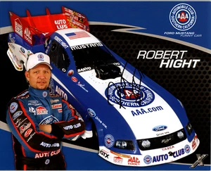 Robert Hight Hand Signed 8x10 Cardstock 2009 NHRA Funny Car Nitro Dragster - Picture 1 of 2