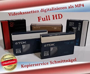 5 VHS-C Kassette digitalisieren, VHS-C Kassetten als MP4 Format überspielen - Bild 1 von 6