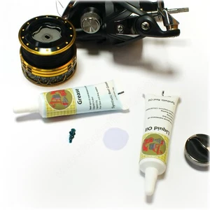 Carrete de pesca multiplicador de grasa de aceite carrete fijo lubricantes giratorios agua salada de mar - Imagen 1 de 8