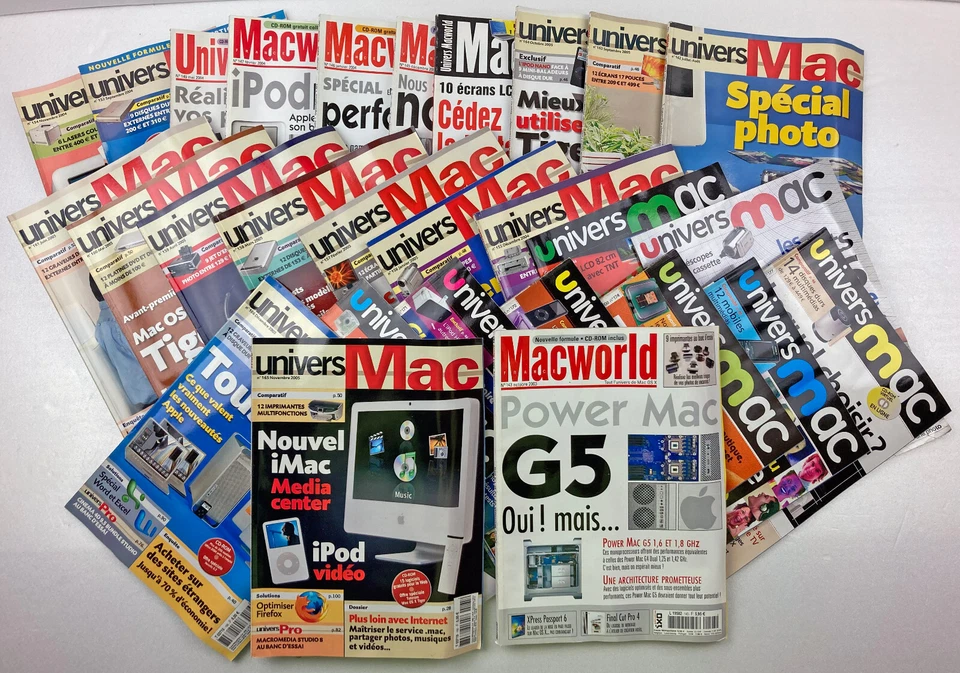 Magazines Apple Macintosh - 28 numéros du magazine Univers Mac Univers Macworld - Photo 1/1