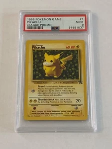 1999 Pikachu Pokemon League Promo PSA 9 - Beautiful! - Bild 1 von 2