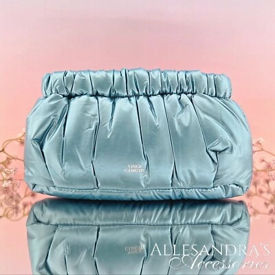 Vince Camuto Cartera 10" x 6" Aqua Bolsa Bolso Muñequera Harlo Nylon ¡Vacaciones hinchadas! Foto 1 de 4