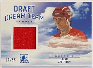 2014 In the Game ITG STEVE YZERMAN Draft Dream Team Jersey Relic #13/55 REDWINGS
