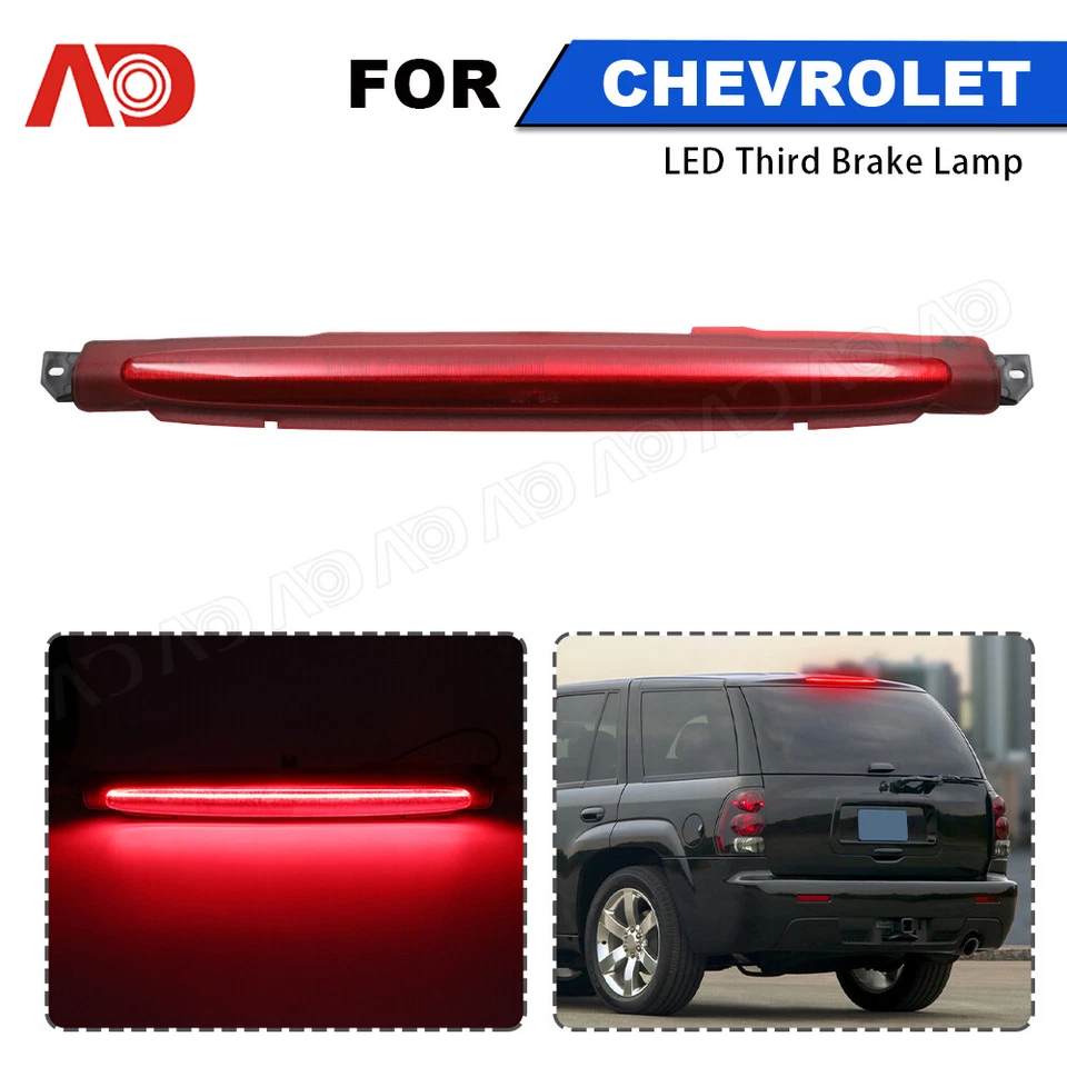 For 2002-2009 Chevy TrailBlazer GMC Envoy Red LED Third 3rd Brake Tail Light US - Изображение 1 из 4