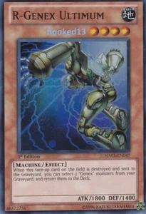R-Genex Ultimum Super Rare Yu-Gi-Oh Card HA03-EN047 - Imagen 1 de 2