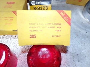 A pair of 1962 Plymouth tail light lenses  F-5 - Foto 1 di 1