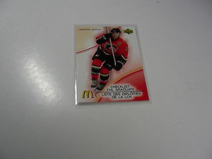 Jarome Iginla 2005 Upper Deck McDonald's Checklist card #CG2