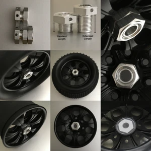 4 RC 17mm Hex Hub Adapters to 7mm Axle - FSEN - Picture 1 of 8