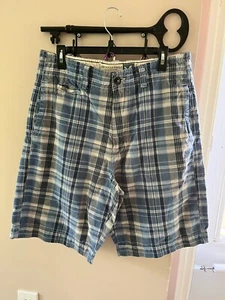 Men's American Eagle Plaid Longer Length Shorts Size 33 - Picture 1 of 6