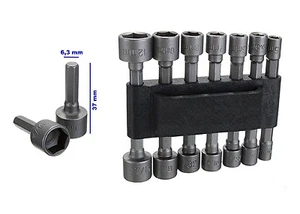 14 teiliger Akkuschrauber- Steckschlüsselsatz - Bild 1 von 1