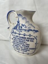 Vintage Delft Left Handed Southpaw Pitcher “New York” Dutch Boy And Girl