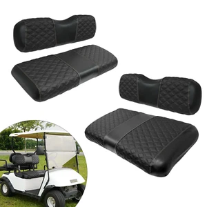 Golf Cart Seat Covers for EZGO TXT, Vinyl Leather TXT Golf Cart Seat Cover, 4pcs - Picture 1 of 21