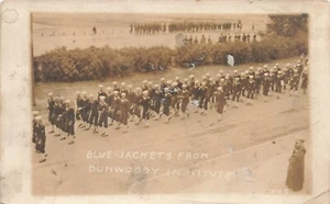 LP45 Minneapolis Minnesota Dunwoody Institute Blue Jackets 1918 RPPC Postcard - Picture 1 of 2