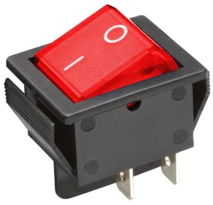 Interruptor basculante iluminado 250V 15A, interruptor de encendido/apagado interruptor basculante con luz - Imagen 1 de 2