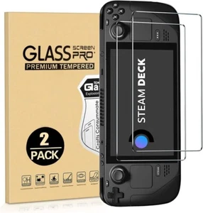 (2 Pack) Steam Deck Screen Protector 9H Hardness Tempered Glass for Steam Deck - Picture 1 of 6