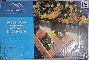 SOLPEX Solar Terrassenleuchten Außen 15er Pack Solar Stufenleuchten Wasserdicht LED - Bild 1 von 5