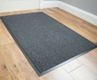 Grey Barrier Mat Runner Non Slip Heavy Duty Machine Washable Entryway Kitchen 