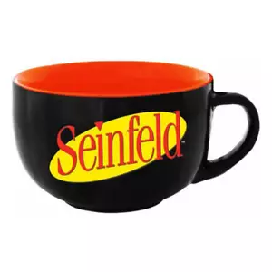 Seinfeld Logo Two Tone Soup Mug 600mL Capacity Official Warner Bros Merchandise - Picture 1 of 1