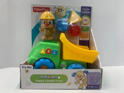 Camión de volteo Fisher-Price Laugh & Learn etapas inteligentes cachorro juguete para niños pequeños edades 6-36M+ Foto 1 de 4