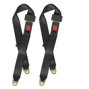 Universal Lap Seat Belt 2 Point Adjustable Safety Seat Belt for Go Kart, Club... - Picture 1 of 4