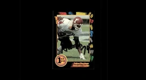 Nolan Harrison signed Auto Autogrammkarte 1991 Wild Card Draft #148 Raiders - Bild 1 von 2