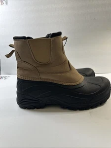 Khombu Hombre Elástico Doble Gore Lados Pull on Botas Marrón 12M Nuevas - Imagen 1 de 16