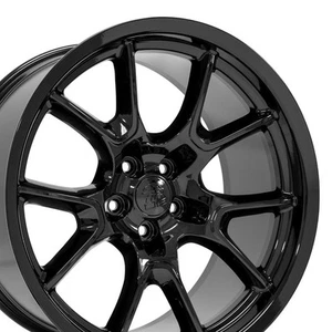 20 inch Gloss Black 10369 Wheels SET(4) Fit Charger Challenger Scatpak Style - Picture 1 of 5