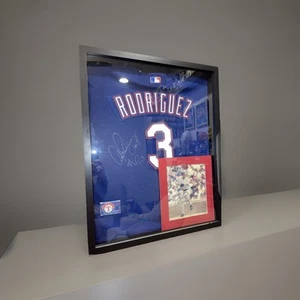 Alex Rodriguez Autographed Jersey & Picture Shadow Box Framed - Picture 1 of 1
